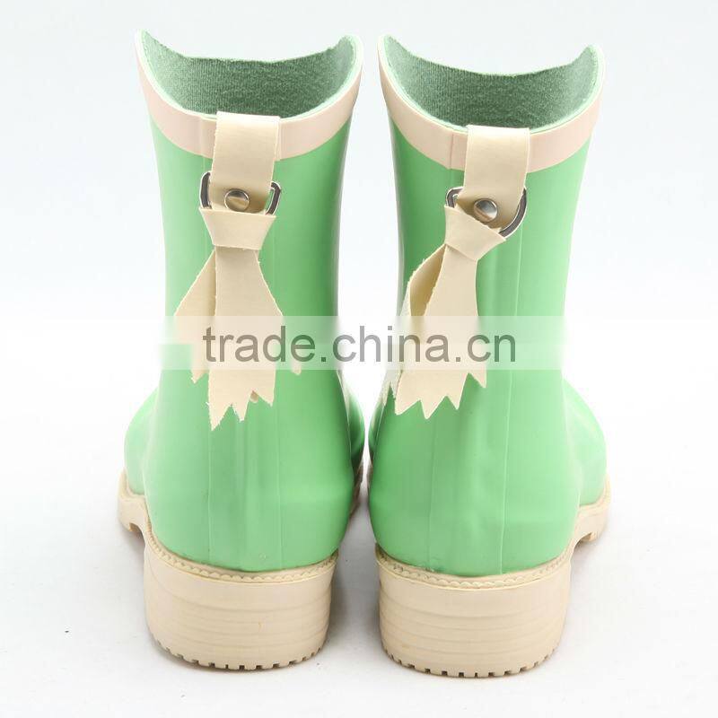 ankle women fashion rubber rain boots