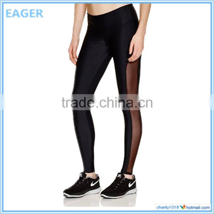 Custom fashion comfortable brown cotton new casual wide leg trousers / pants women 2016