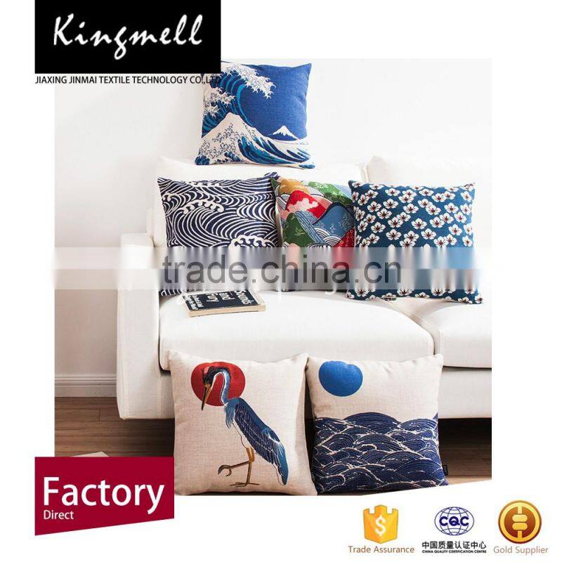 New design cute pattern custom printing lumbar support cushion covers