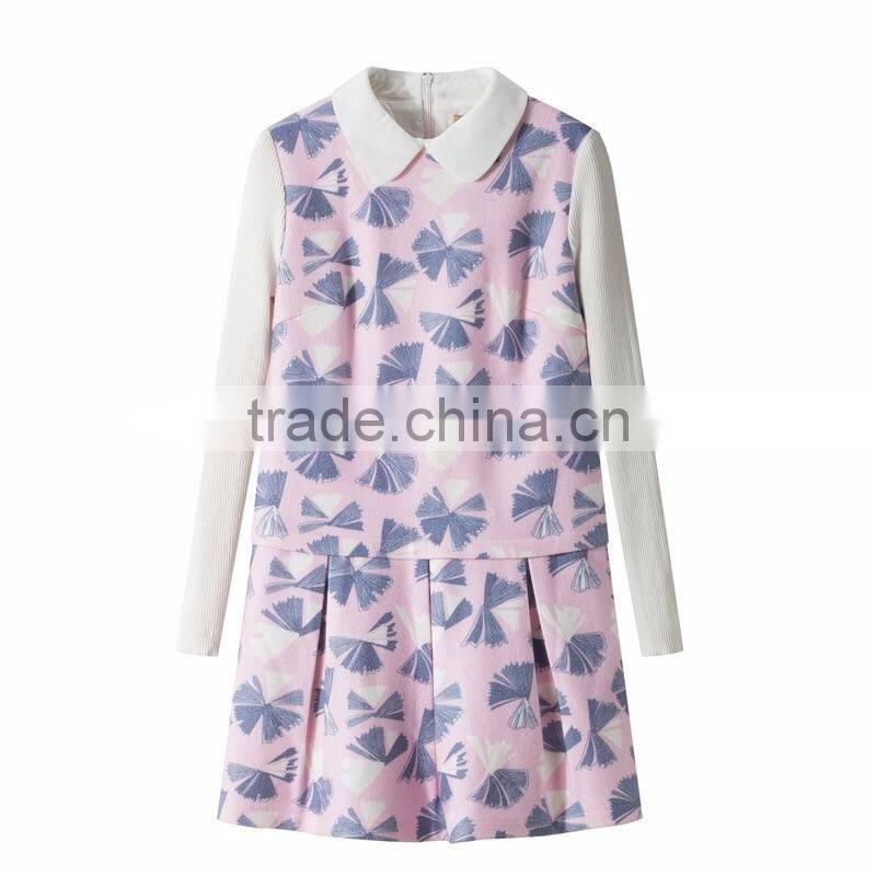 wholesale clothing long sleeve slim winter dresses for women