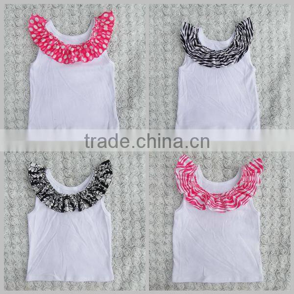 wholesale cheap ruffle shirts toddler baby tank top