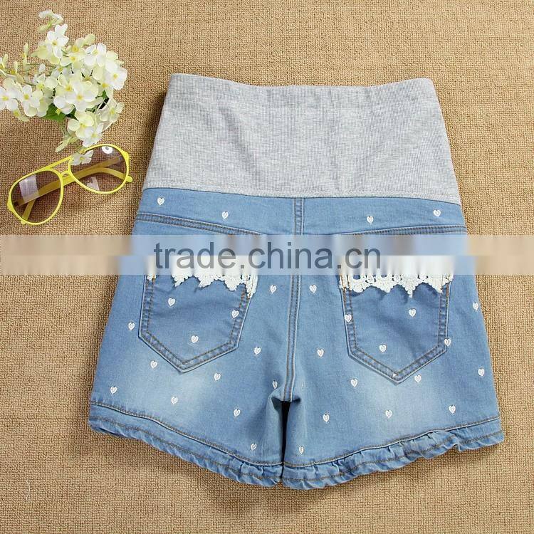 GZY direct sell price high quality jean shorts ladies wholesale china fahsion and slim style stock lots 2017