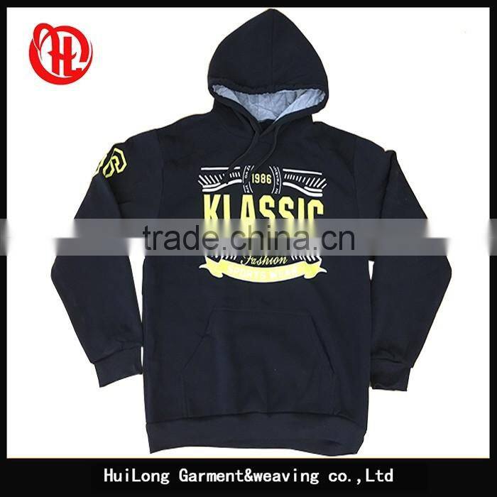 Adult garment customized men fashion sports hoodies
