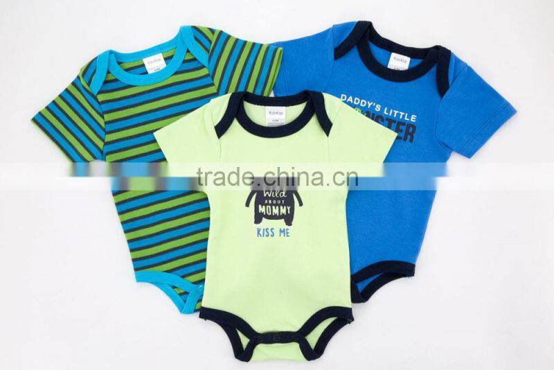 2017 Wholesale Newborn Clothes Sleeveless 100% Cotton Baby Rompers Summer