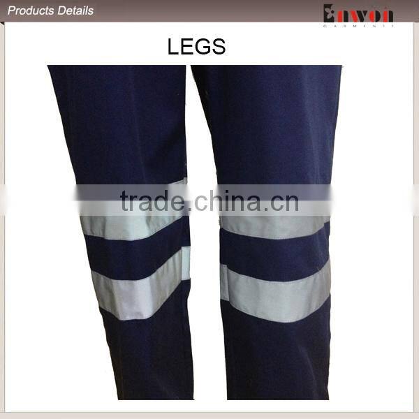 Breathable Cotton Coverall With Reflective Tape