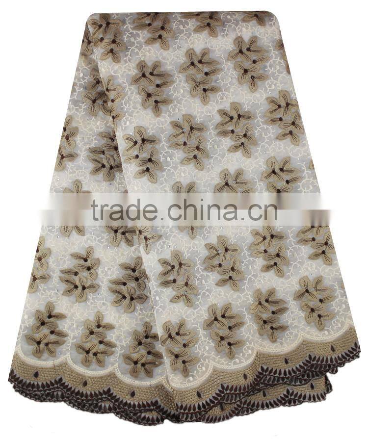 Bestway Nigerian Traditional Wedding Dress Organza Big Lace Fabric With Sequins