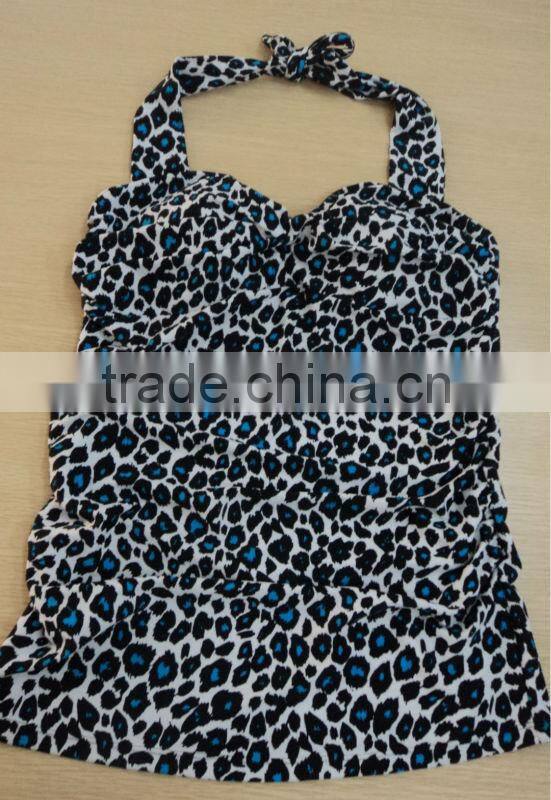 stripe ONE piece swimwear