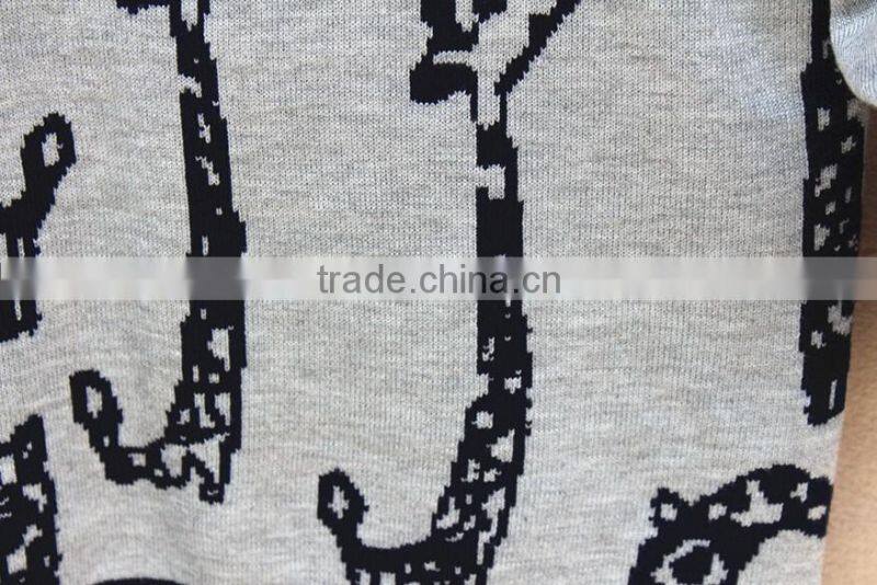 wholesale custom children cotton knitted animal sweater