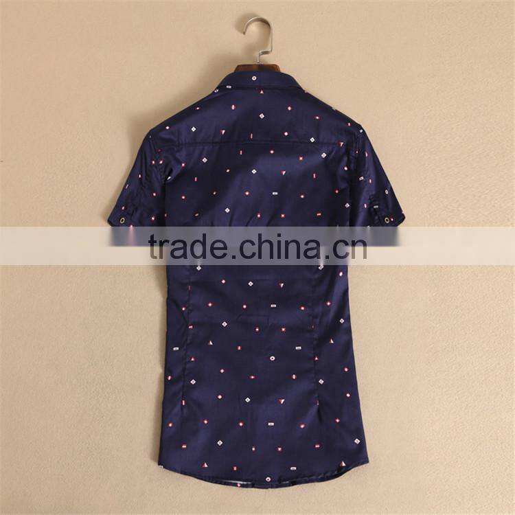 2015 latest style cotton mens custom dress paint shirt