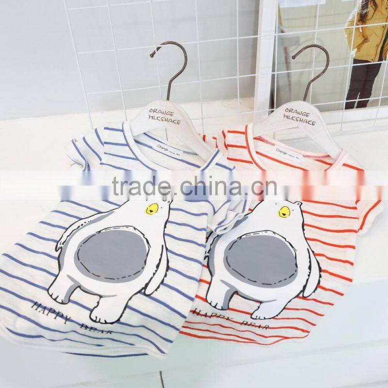 print patterns of girls t shirts 2017 hot sells children's clothing