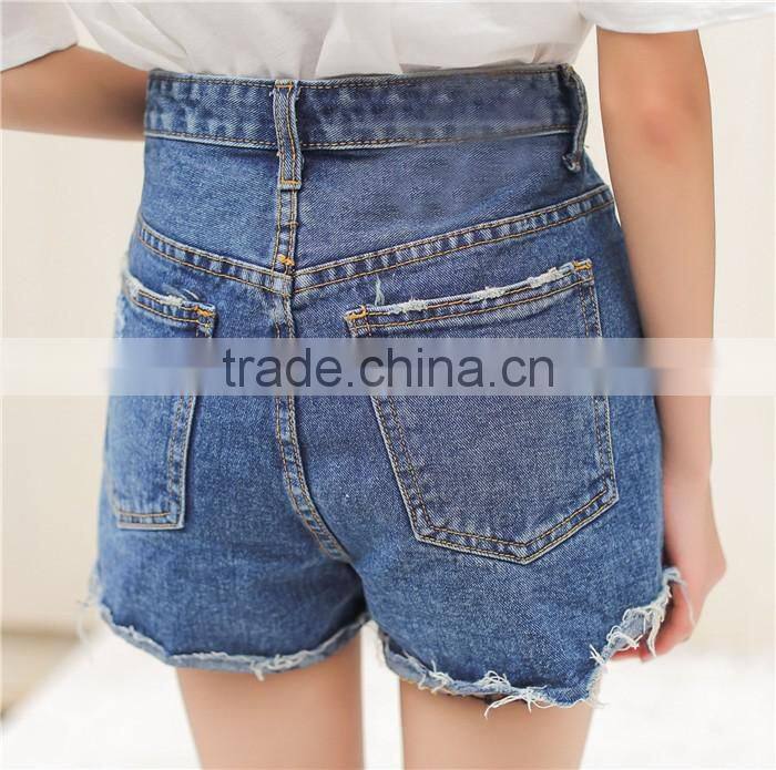 2016 summer new design ladies fashion jeans shorts