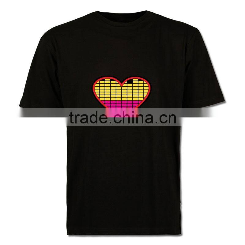 el lighting t-shirts sound active el t-shirt