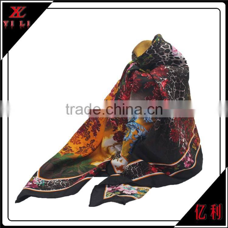 Custom Silk Scarf Spring Time Fashion Women