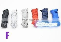 3M Black Fully Laced Reflective Flat Laces - 8 Colors and 3 Lengths Available Reflective Laces - 3M Reflective Style Shoelaces