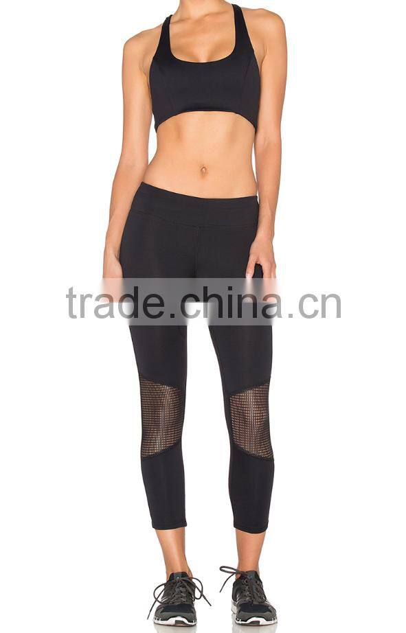 Sexy custom cotton yoga wear for women sport clothing set