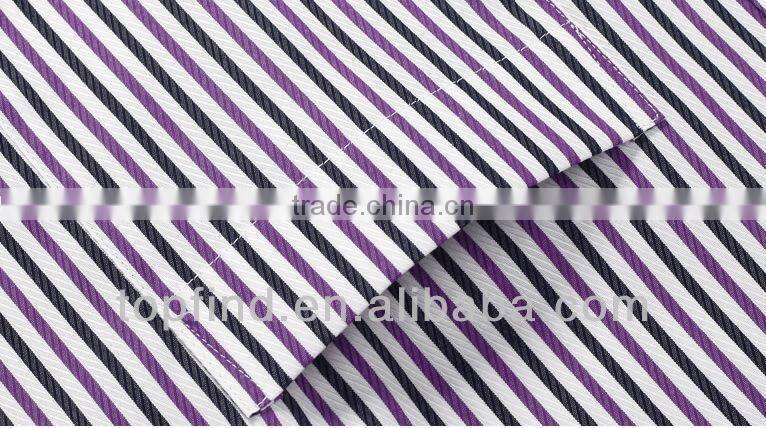Formal double collar 100% cotton long sleeve stripe Men Shirts