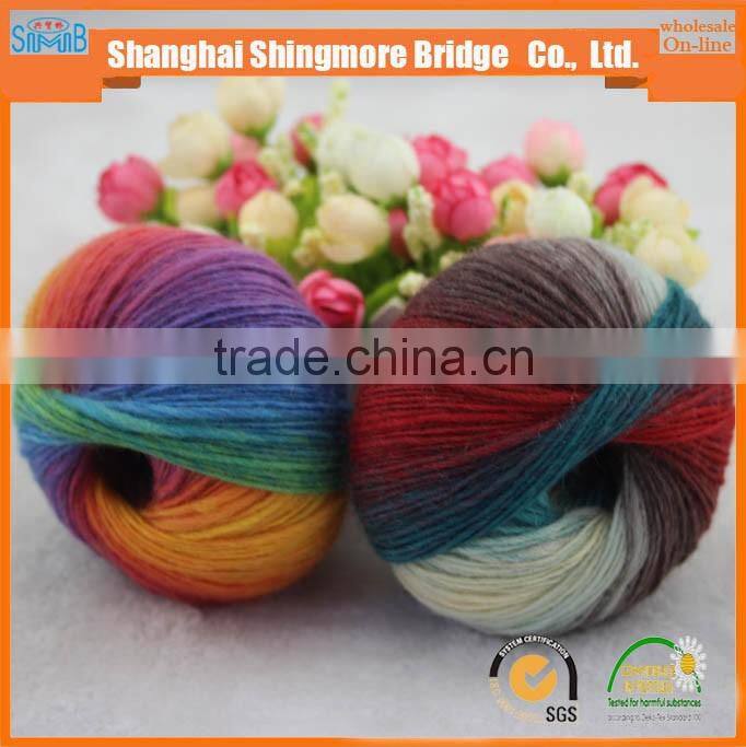 2017 china hot sell hand knitting yarn, cheap wholesale 3.6Nm australian merino wool yarn for knitting sweaters