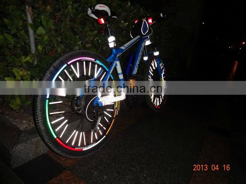 Fluorescent glow in the dark reflective accesories bike reflection