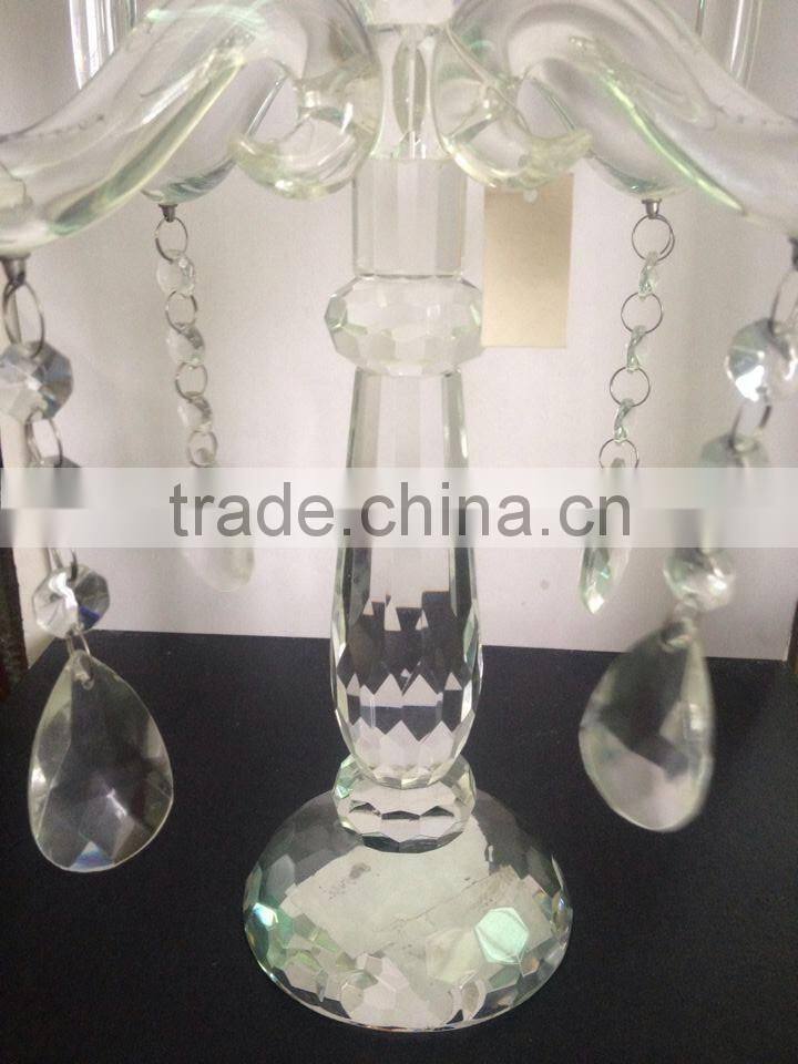 wholesale crystal candle holder for centerpieces wedding