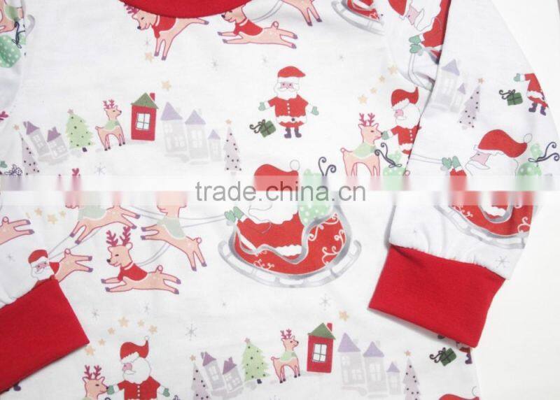 Sexual girls and boy image children outfits 100% cotton ruffles baby girl outfits clothing newborn christmas pajamas