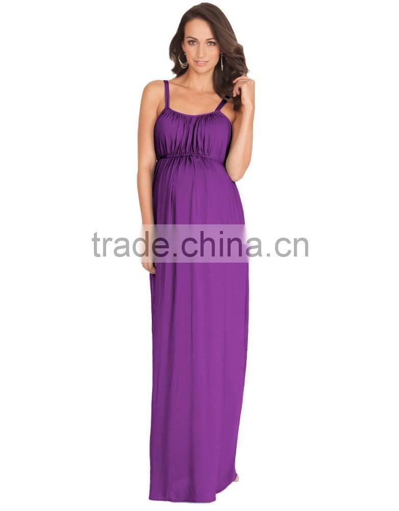 hot sale spaghetti strap maternity dress,latest maternity dress pleated designs, maternity clothing wholesale