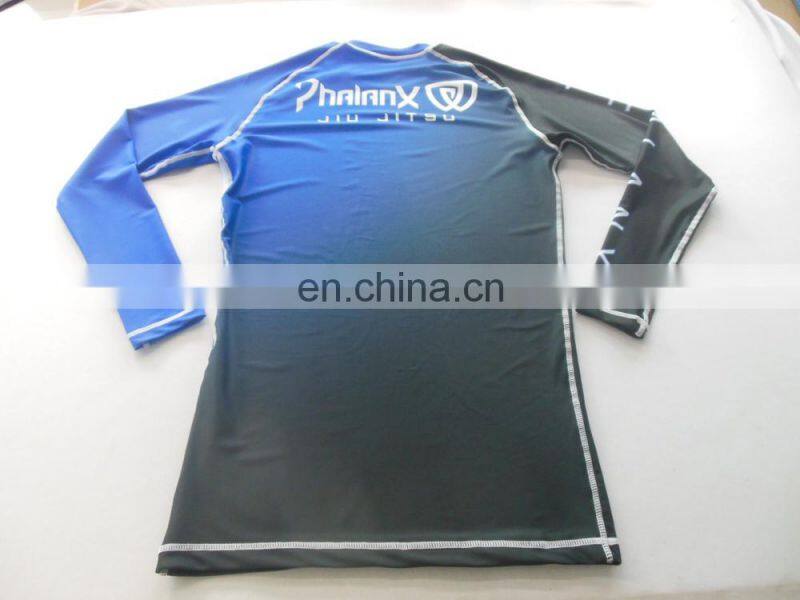 mma custom printed logo rash guard manufacture