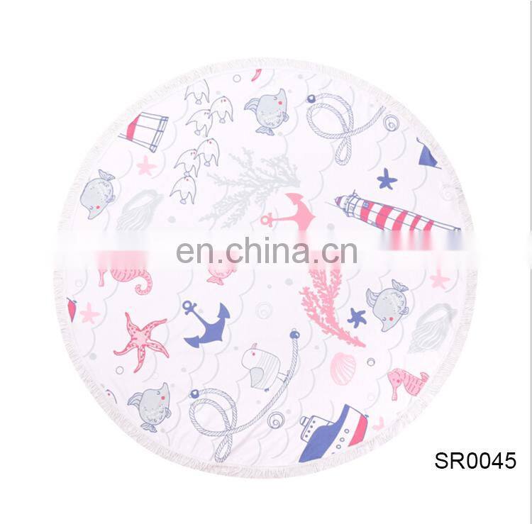 TOROS advertising wholesale custom microfiber hawaii round beach towel