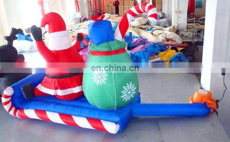 Hot Giant Inflatable Christmas Items, Outdoor Inflatable Christmas Penguin And Santa