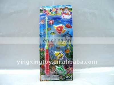 Kids plastic toy electronic fishing game