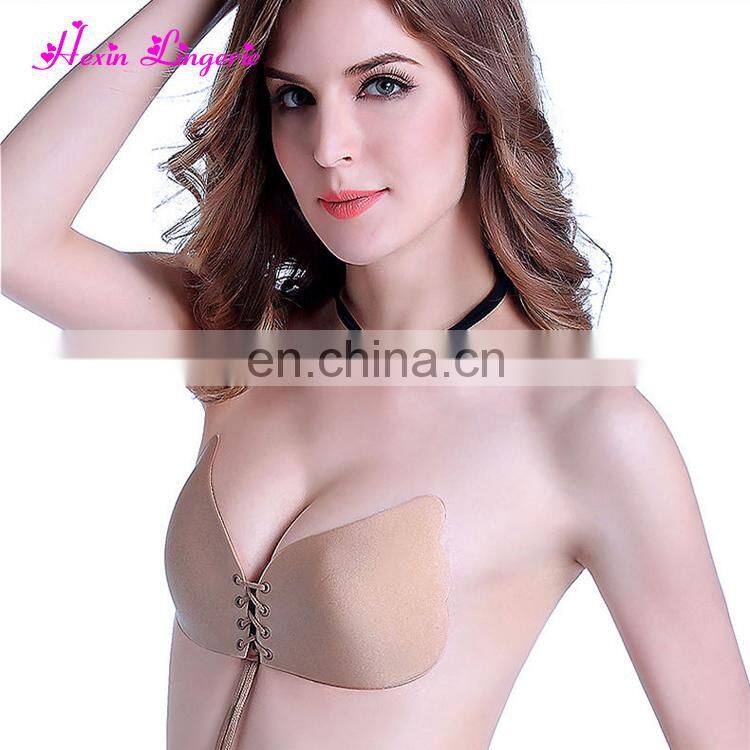 Drop Shipping Push Up Strapless Bra Self Adhesive Silicone