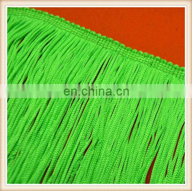 New fashion costum polyester elastic fringe lace