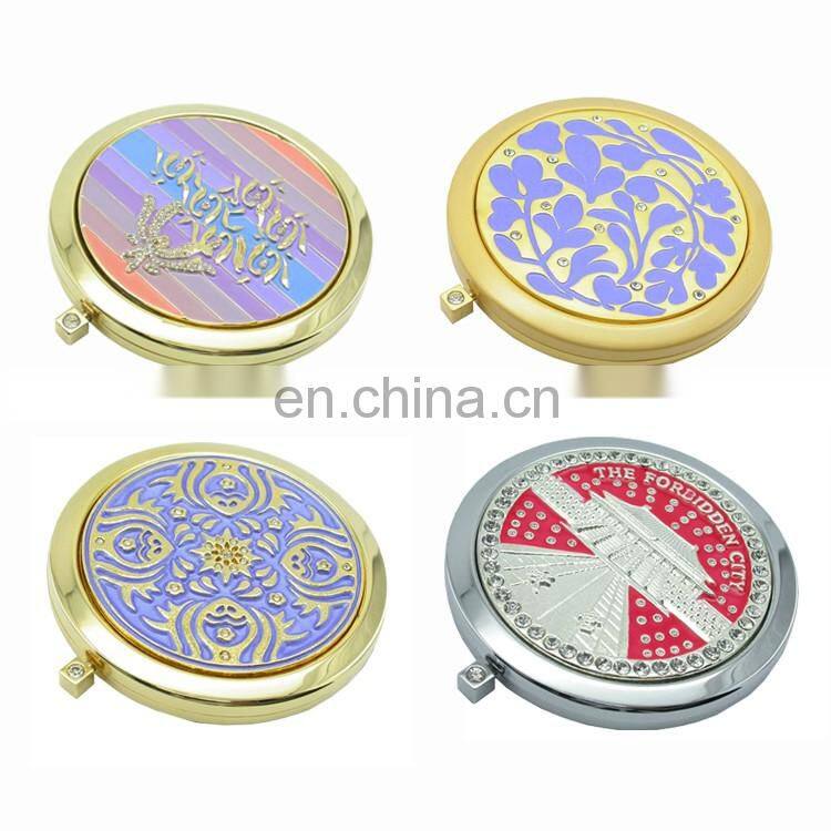 Wholesale metal rose gold makeup mirror