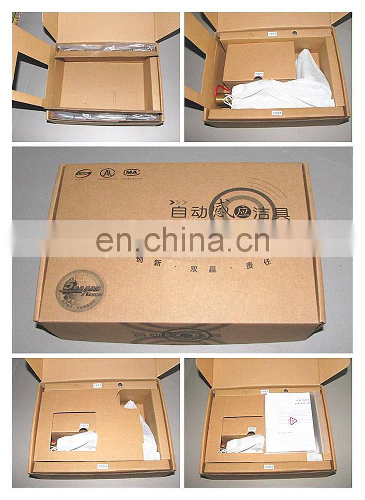 Single handle pull out brass automatic pre rinse kitchen faucet