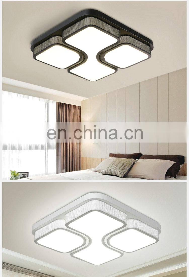 modern minimalist Square LED Ceiling Living Room Light warm ceiling lighting for home