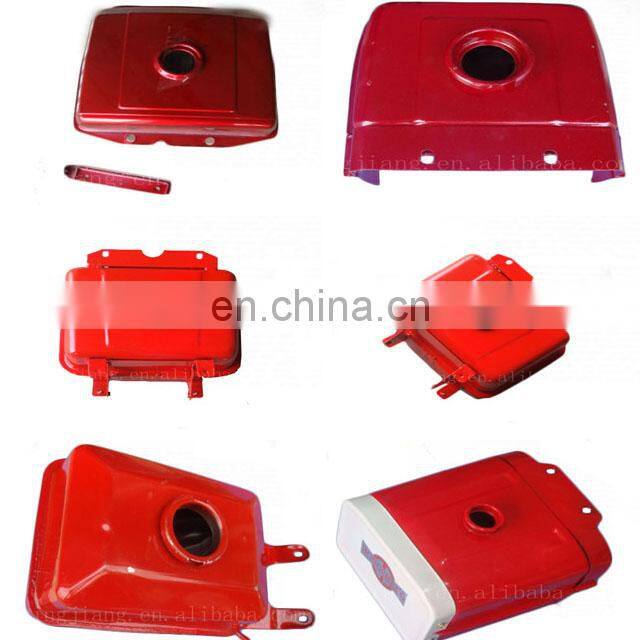 Plastic fuel tank for agricultural tractor