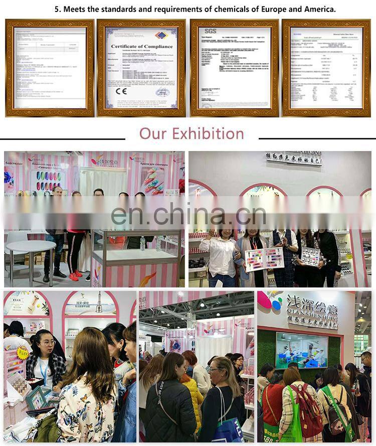 Qian shen shenghui manufacturer OEM/ODM long lasting non toxic true 48 color uv led nail gel polish