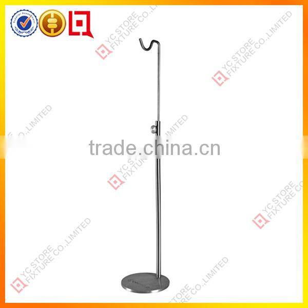 High quantity L-shape adjustable hand bag display stand