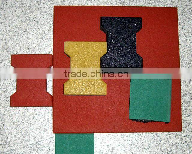 EMEI dog-bone driveway rubber paver