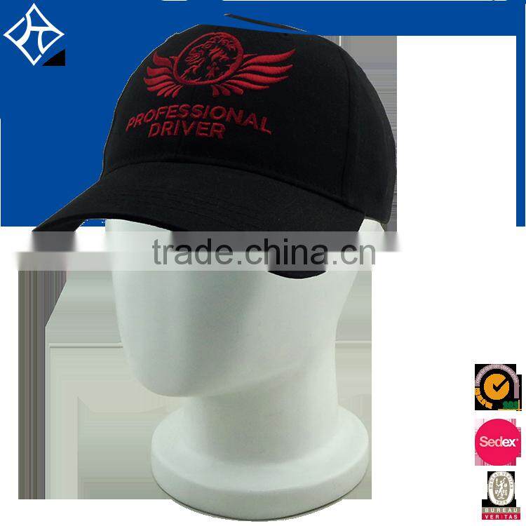 Fashionable high quality 3D embroidery cheap baseball caps factory