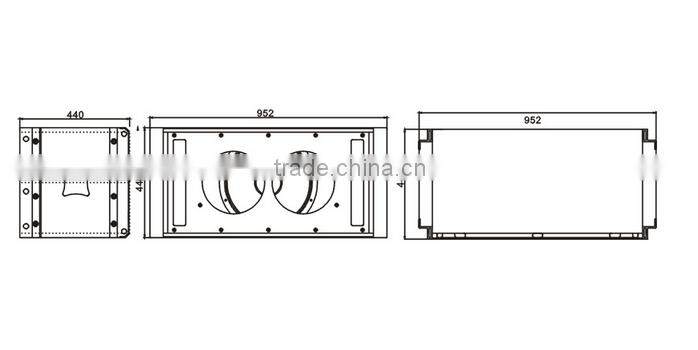 Trade assurance, double 15 inch passive subwoofer for line array system
