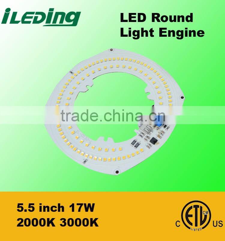 DLC ETL Listed 5.5inch 17W 2000K 3000K Round LED Light Engine