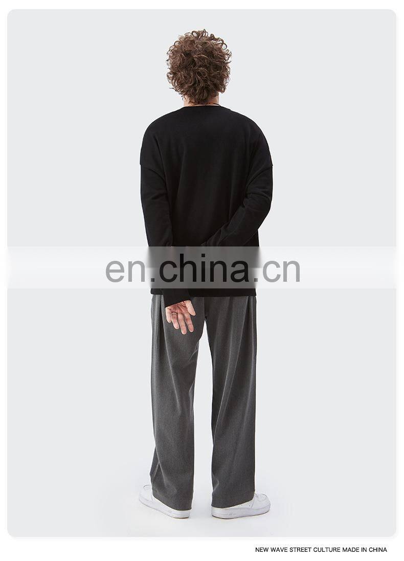 2021 autumn and winter new product brand three-dimensional foam printing color letters hip-hop men's terry sweater