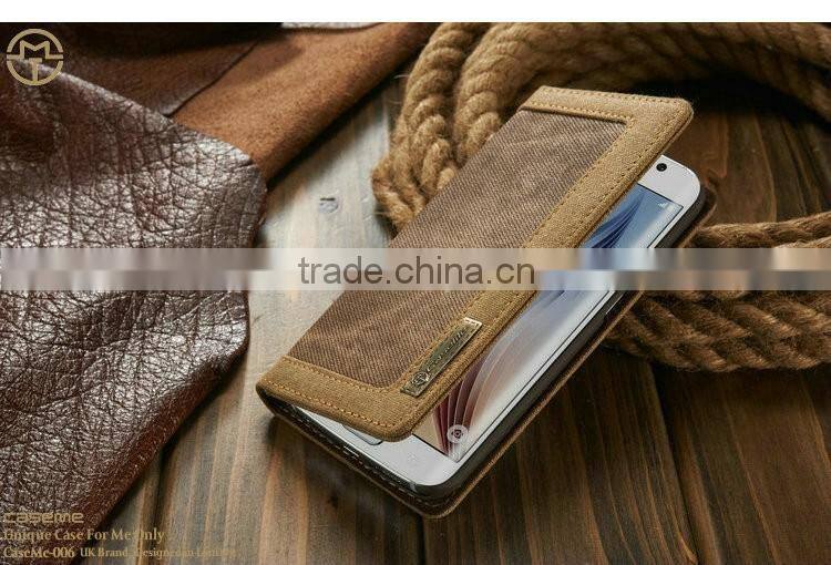 3 Card Slots Wallet Case for Samsung S6, for Samsung Galaxy S6 S7 S7 edge Cover, Accessary Cellphone Case for S6 edge