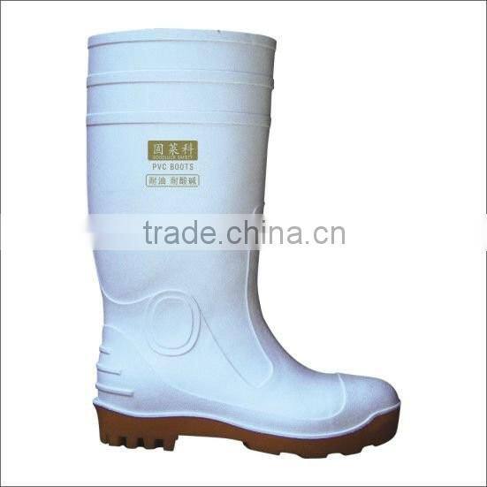 high quality white working boots with industry