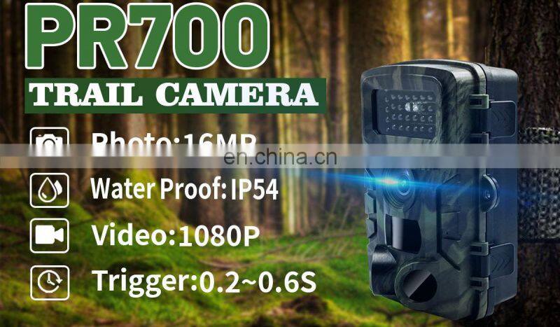 PR700 HD 1080P 20mp digital trail camera night vision for hunting infrared wildlife research camera