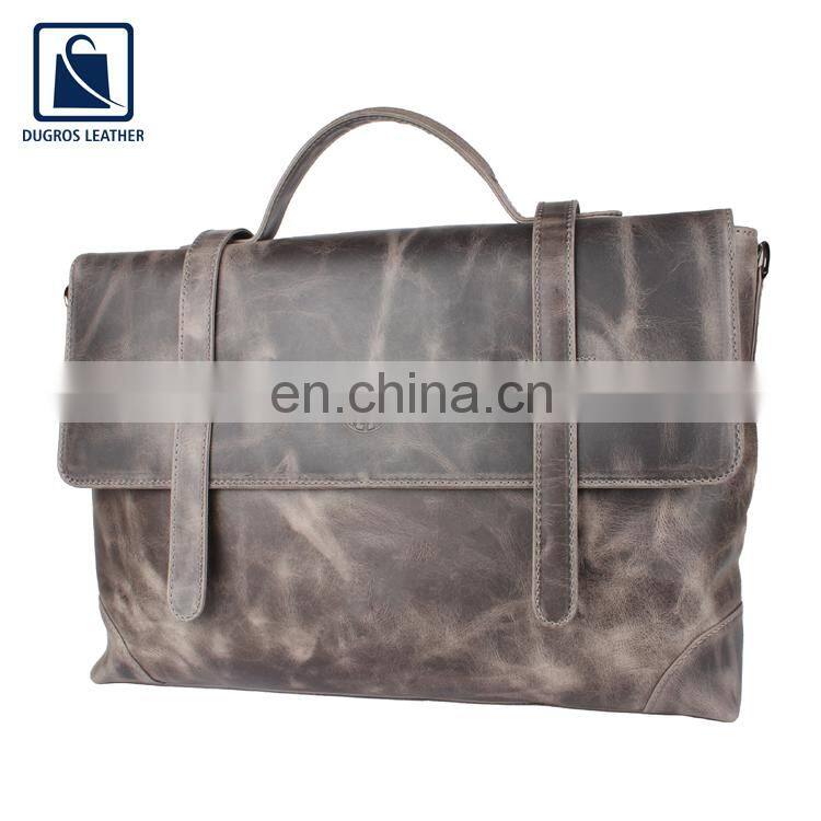 Manufacturer of High Quality Best Selling Wholesale Stylish and Elegant Look Genuine Leather Laptop Bag at Low Price