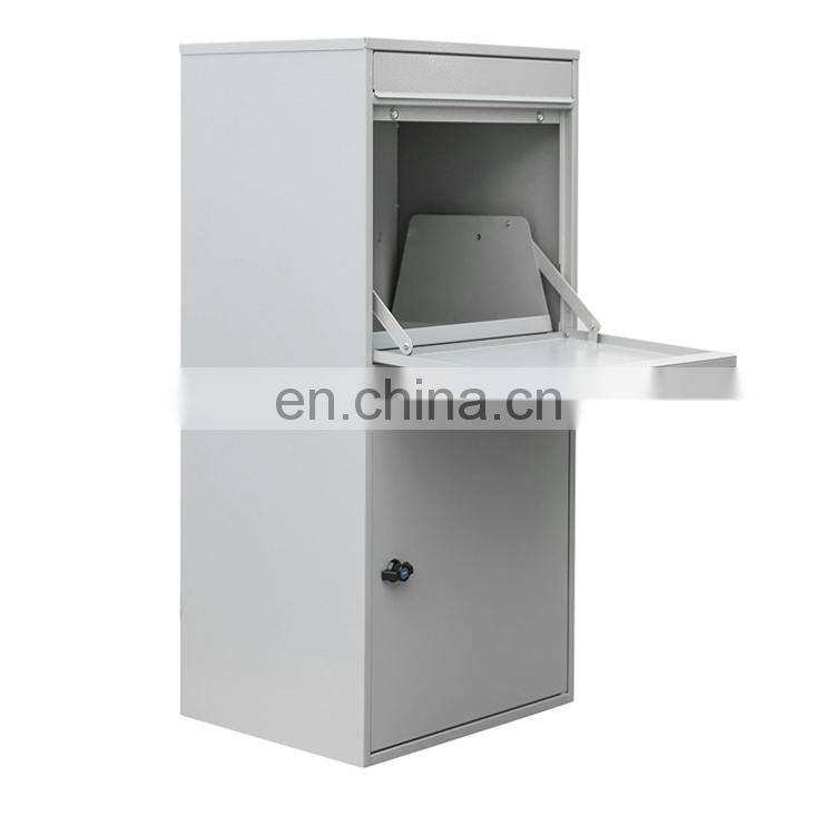 Custom American Apartment Porch Standing Stainless Steel Lockable Mailboxes With Keys