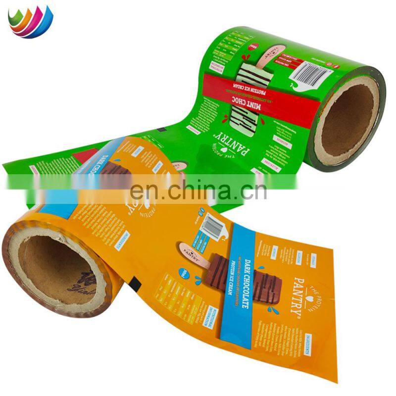 Food Grade Plastic Film Vmpet/PE/BOPP/CPP Pet Snacks Ice Cream Candy Laminate Roll Film For Food plastic packaging