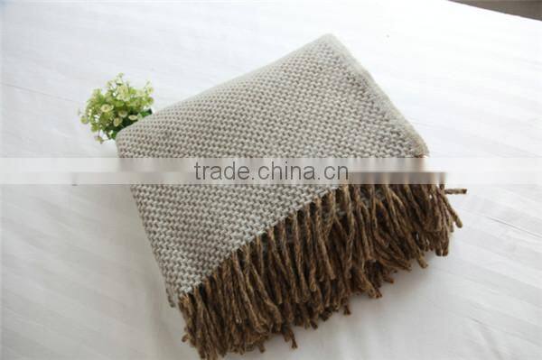 NO.1 China blanket factory life comfortable travel set home textile full size check wool throw plaid blanket