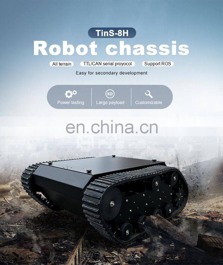 rubber track kit remote controlled vehicle platform delivery robot outdoor